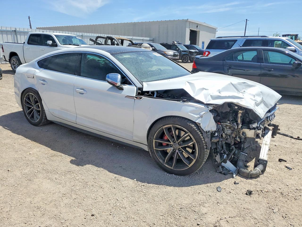 2018 Audi S5 VIN WAUC4CF53JA011167 COPART salvage auction — Front End, IA - CERT OF TITLE-SALVAGE TITLE, sold $3,250 on 2026-07-01 (photo 4)