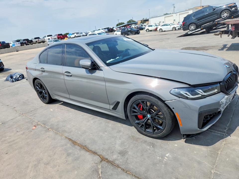 2021 BMW 5er VIN WBA53BJ00NWX58557 COPART salvage auction — FRONT END, Tx - Salvage Vehicle Title, sold $25,750 on 2026-07-30 (photo 4)