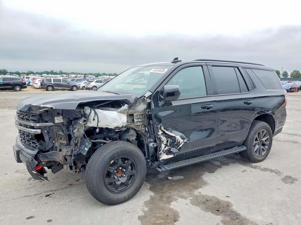 2021 Chevrolet Tahoe VIN 1GNSKPKD9MR442148 COPART salvage auction — FRONT END, Ma - Cert Of Title-Salvage (P), sold $18,100 on 2026-08-26 (photo 1)