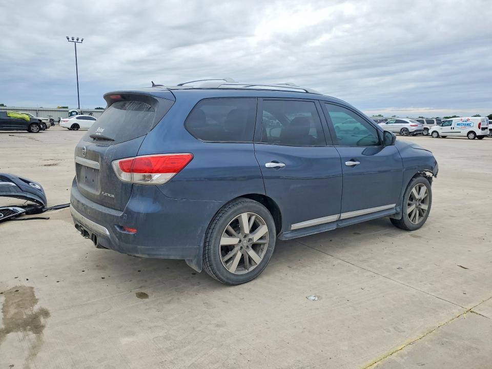 2014 Nissan VIN 5N1AR2MN3EC643889 COPART salvage auction — FRONT END, Tx - Salvage Vehicle Title, sold $875 on 2026-07-02 (photo 3)