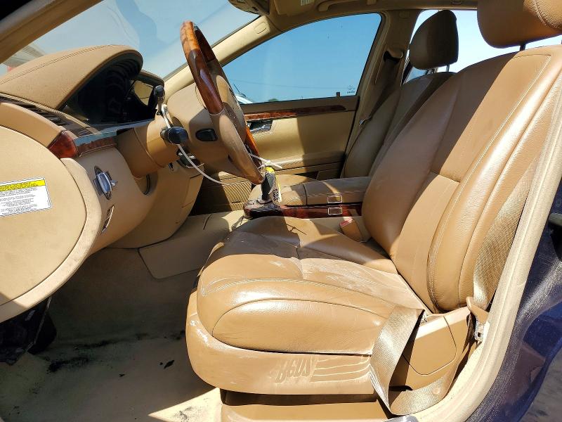 2007 Mercedes-benz S class VIN WDDNG71X87A039080 COPART salvage auction — VANDALISM, Ca - Salvage Certificate, sold $175 on 2026-07-23 (photo 7)