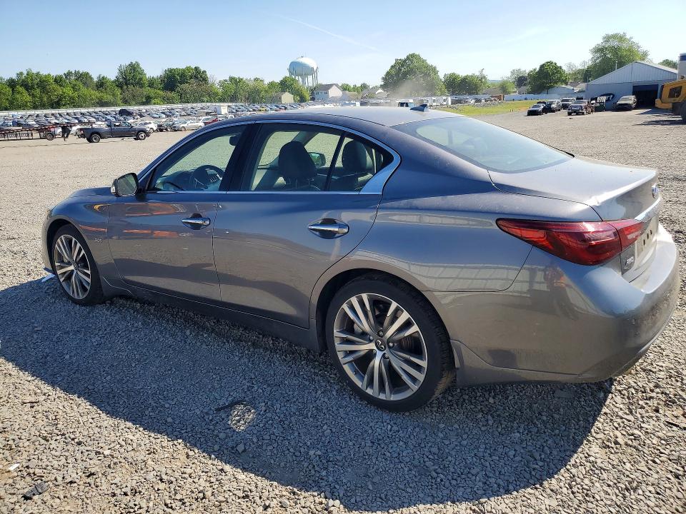 2019 Infiniti Q50 VIN JN1EV7AR8KM591240 COPART salvage auction — FRONT END, Nj - Cert Of Title-Salvage, sold $4,300 on 2026-07-24 (photo 2)