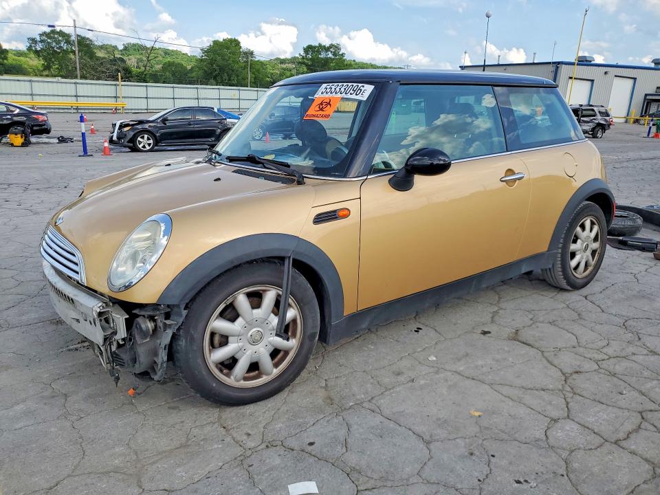 2003 Mini Cooper VIN WMWRC33433TJ51459 COPART salvage auction — FRONT END, Tn - Salvage Certificate, sold $250 on 2026-07-08 (photo 1)