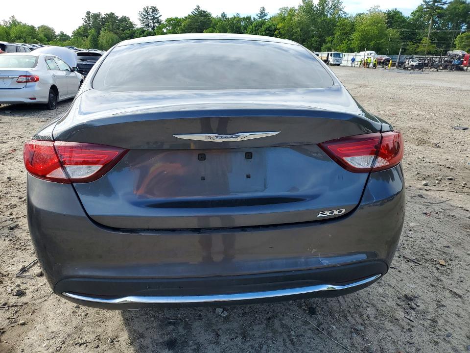 2015 Chrysler 200 VIN 1C3CCCAB0FN755025 COPART salvage auction — FRONT END, Ma - Cert Of Title-Reconstrctd Coll, sold $100 on 2026-07-23 (photo 6)