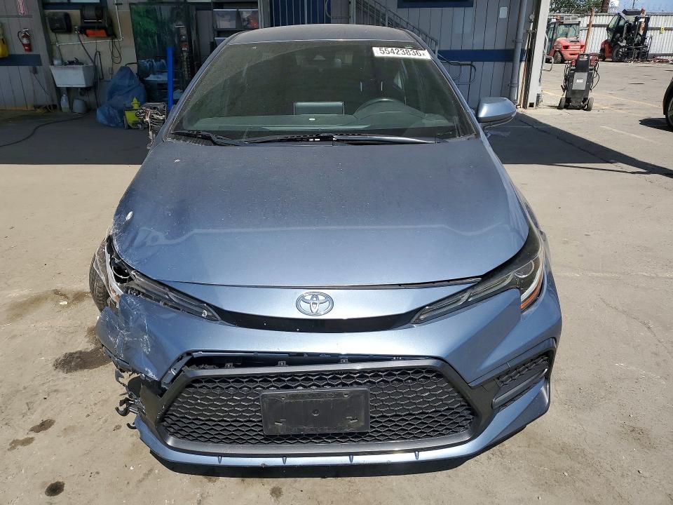 2020 Toyota Corolla VIN JTDS4RCE6LJ038579 COPART salvage auction — FRONT END, Ca - Salvage Certificate, sold $3,650 on 2026-07-13 (photo 5)