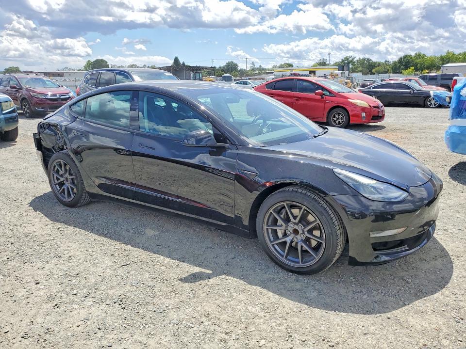 2021 Tesla Mdl 3 VIN 5YJ3E1EA1MF065842 COPART salvage auction — REAR END, Ca - Salvage Certificate, sold $7,900 on 2026-07-09 (photo 4)