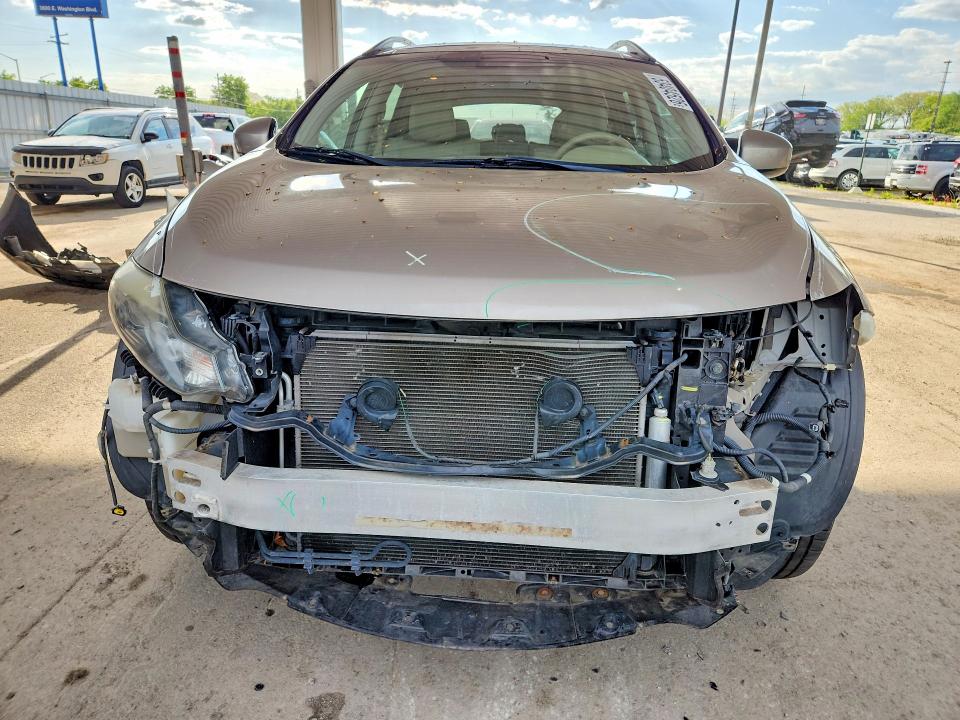 2009 Nissan Murano VIN JN8AZ18WX9W145750 COPART salvage auction — FRONT END, IN - CERT OF TITLE-SALVAGE TITLE, sold $350 on 2026-07-27 (photo 5)