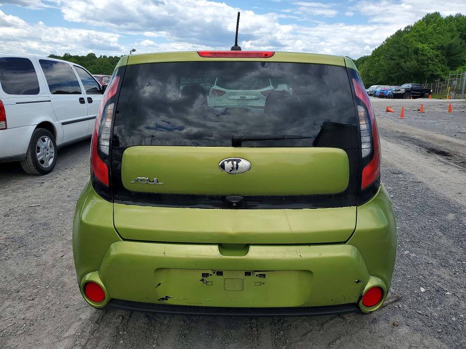 2017 Kia Soul VIN KNDJP3A57H7884646 COPART salvage auction — FRONT END, Pa - Certificate Of Salvage, sold $800 on 2026-07-20 (photo 6)