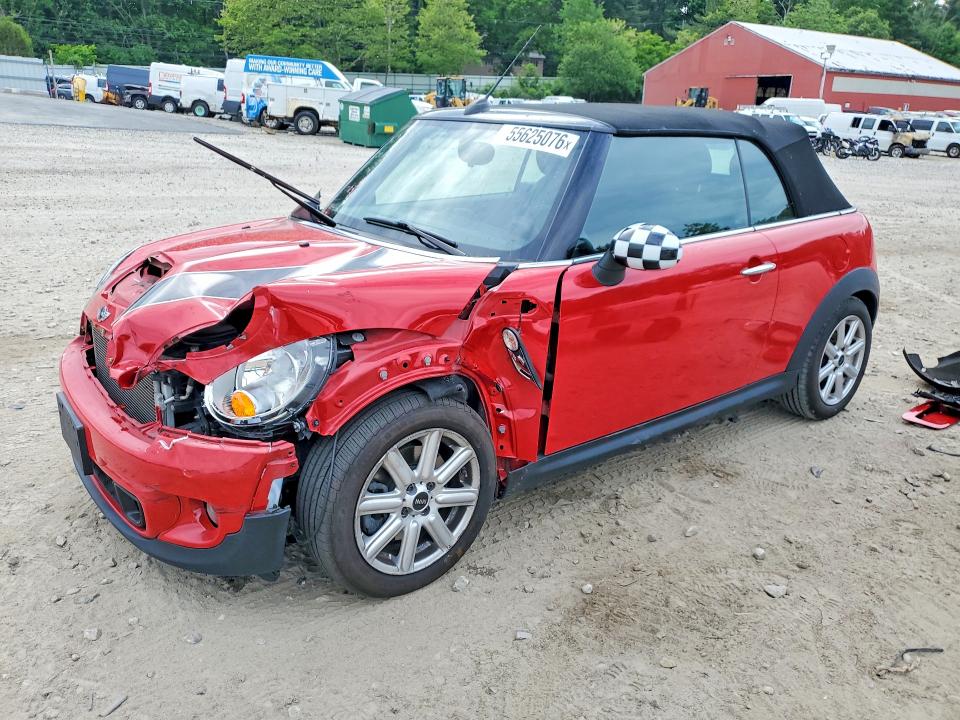 2013 Mini Cooper VIN WMWZP3C58DT550513 COPART salvage auction — FRONT END, Ma - Cert Of Title-Reconstrctd Coll, sold $650 on 2026-07-23 (photo 1)