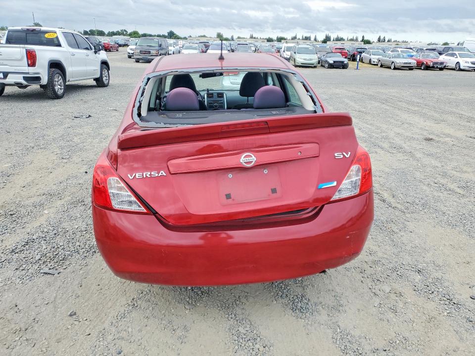 2014 Nissan Versa VIN 3N1CN7AP2EL867884 COPART salvage auction — FRONT END, Ca - Salvage Certificate, sold $650 on 2026-07-02 (photo 6)