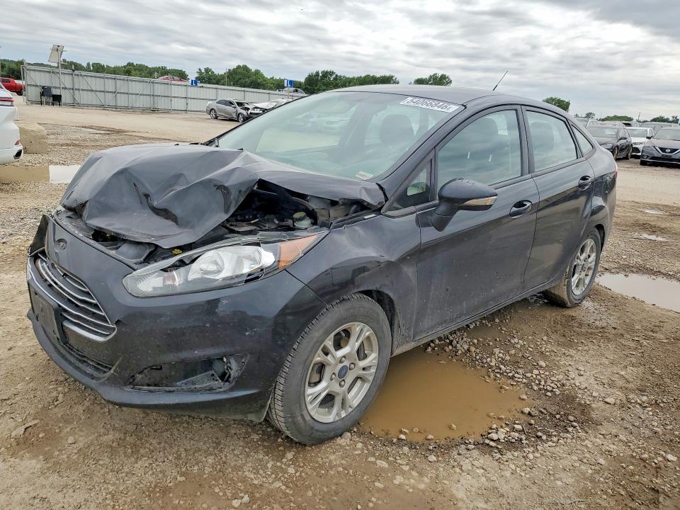 2014 Ford Fiesta VIN 3FADP4BJ0EM186014 COPART salvage auction — FRONT END, MO - SALVAGE CERTIFICATE OF TITLE, sold $575 on 2026-07-02 (photo 1)