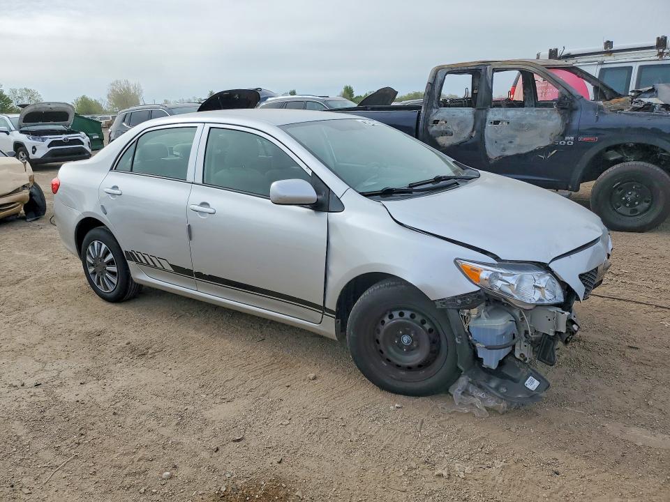 2009 Toyota Corolla VIN JTDBL40E19J025225 COPART salvage auction — FRONT END, IL - SALVAGE CERTIFICATE, sold $1,200 on 2026-07-16 (photo 4)