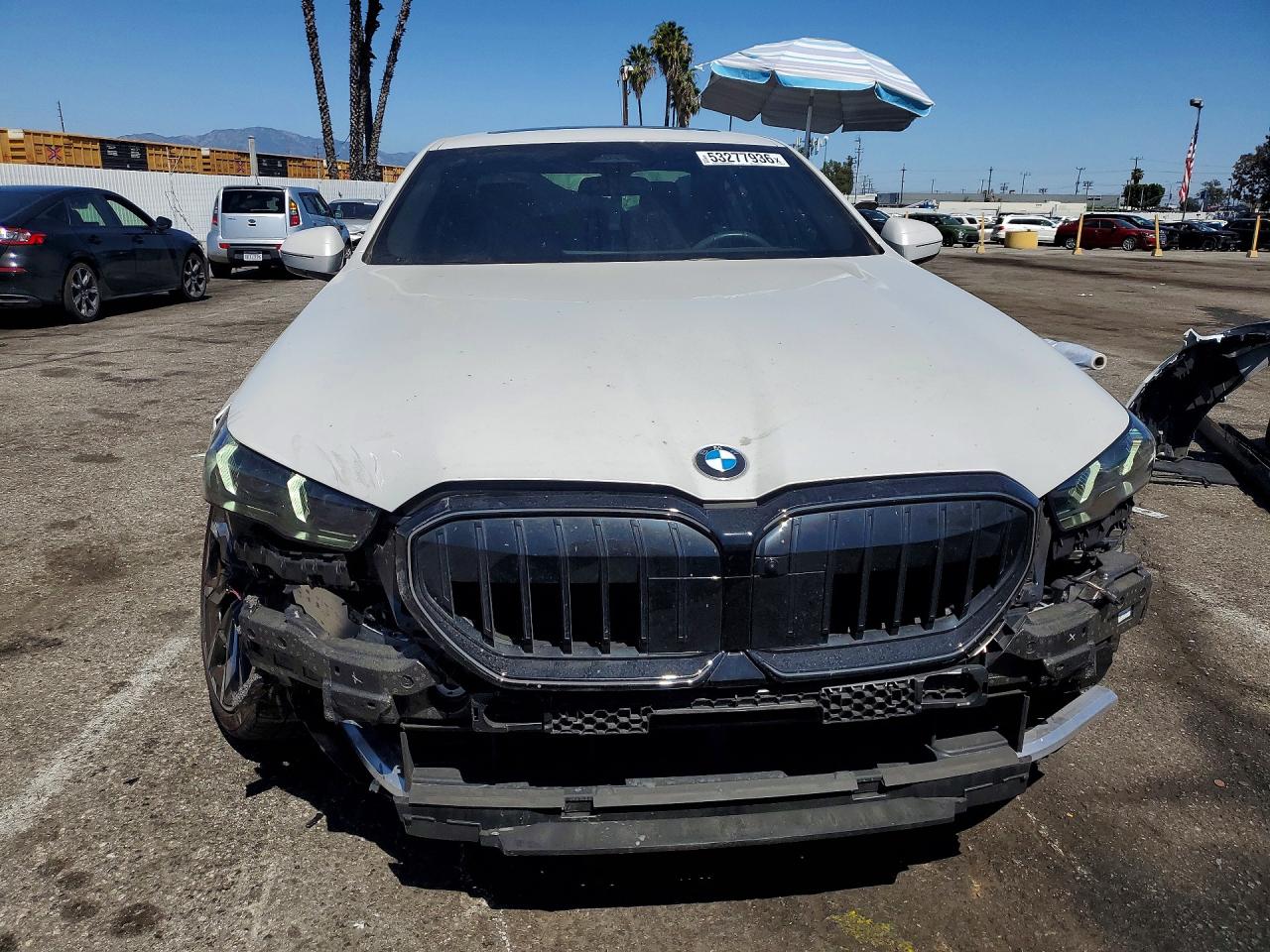 2025 BMW 5 Series VIN WBA43FJ04SCU23298 COPART salvage auction — Rear End, CA - SALVAGE CERTIFICATE, sold $32,500 on 2026-08-14 (photo 5)