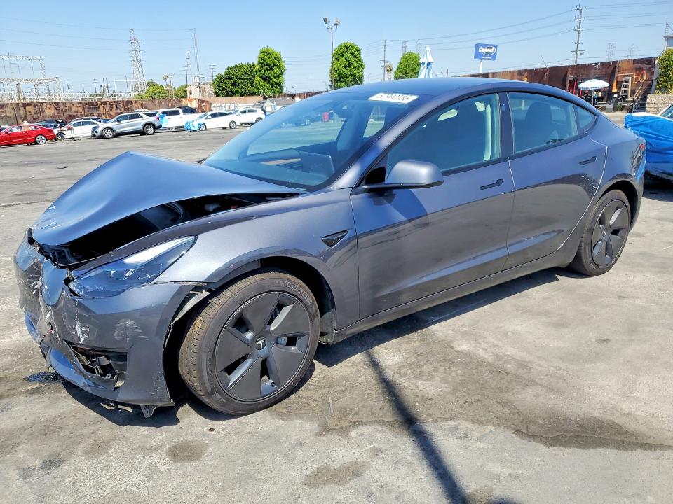 2023 Tesla VIN 5YJ3E1EA4PF664710 COPART salvage auction — FRONT END, Salvage Title, sold $9,000 on 2026-07-22 (photo 1)