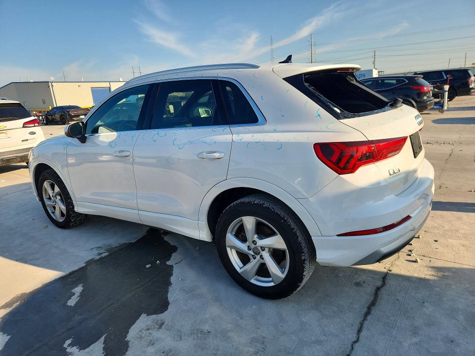 2020 Audi Q3 VIN WA1AECF35L1032265 COPART salvage auction — HAIL, Tx - Certificate Of Title, sold $8,800 on 2026-07-21 (photo 2)