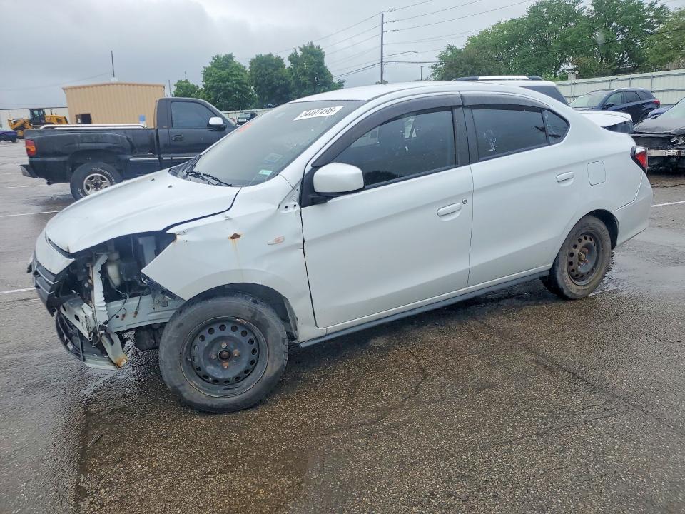 2022 Mitsubishi Mirage VIN ML32FUFJXNHF03533 COPART salvage auction — FRONT END, Oh - Certificate Of Title, sold $1,950 on 2026-07-06 (photo 1)