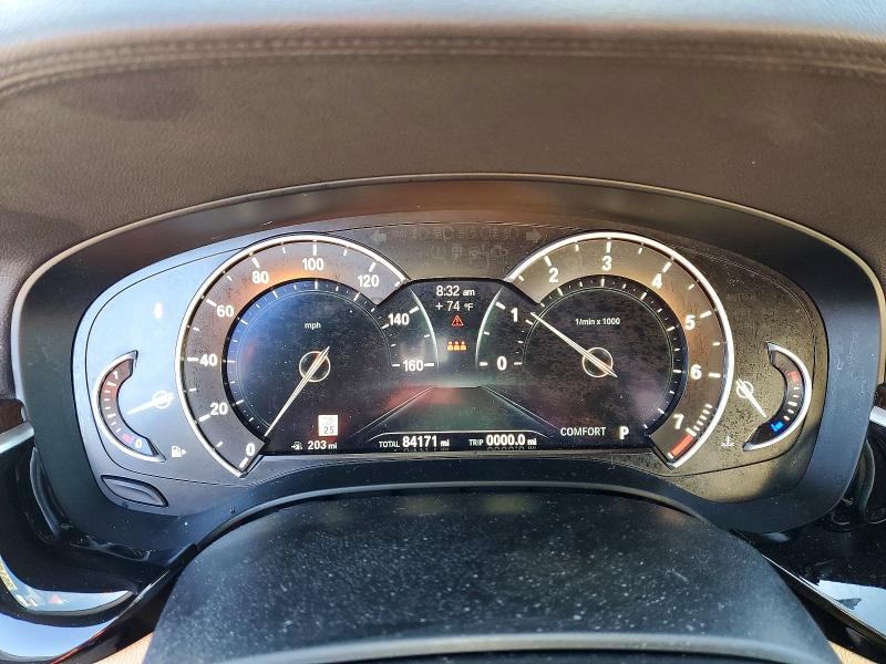 2018 BMW 5er VIN WBAJE5C58JWA94346 COPART salvage auction — WATER/FLOOD, Tx - Salvage Title-Flood Damage, sold $150 on 2026-07-24 (photo 9)