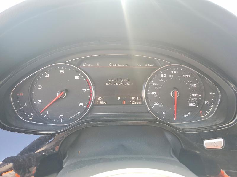 2013 Audi A8 VIN WAURGAFD9DN034088 COPART salvage auction — MINOR DENT/SCRATCHES, Mo - Salvage Certificate Of Title, sold $6,100 on 2026-07-24 (photo 9)