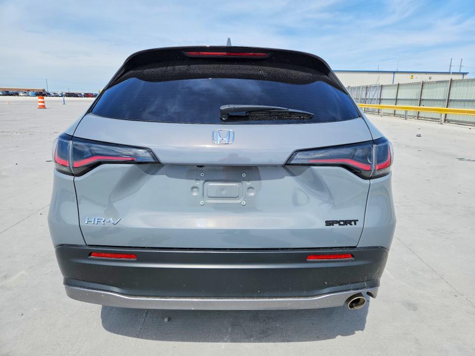 2025 Honda Hr-v VIN 3CZRZ1H56SM725633 COPART salvage auction — HAIL, TX - CERTIFICATE OF TITLE, sold $12,000 on 2026-07-28 (photo 6)