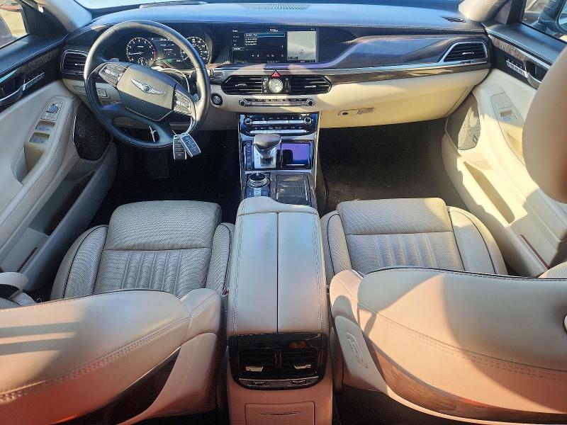 2019 Genesis G90 VIN KMTF34JA0KU058672 COPART salvage auction — UNDERCARRIAGE, Tx - Salvage Vehicle Title, sold $7,500 on 2026-07-20 (photo 8)