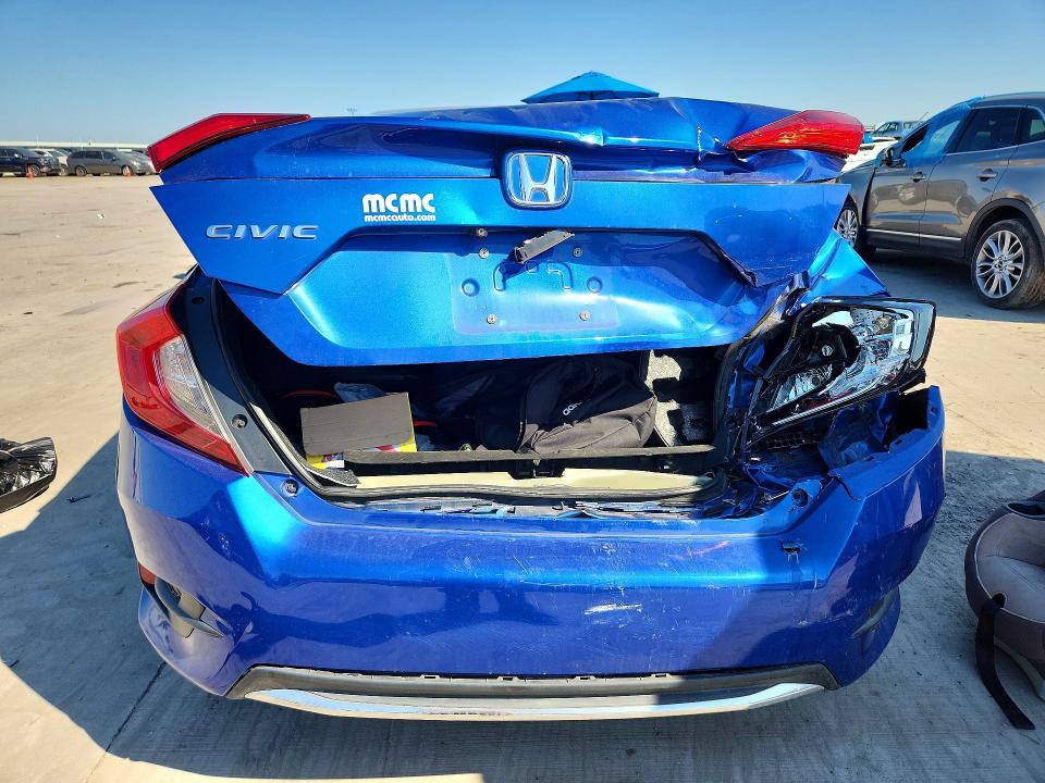 2020 Honda VIN 2HGFC2F6XLH596180 COPART salvage auction — REAR END, Tx - Salvage Vehicle Title, sold $4,050 on 2026-07-02 (photo 6)