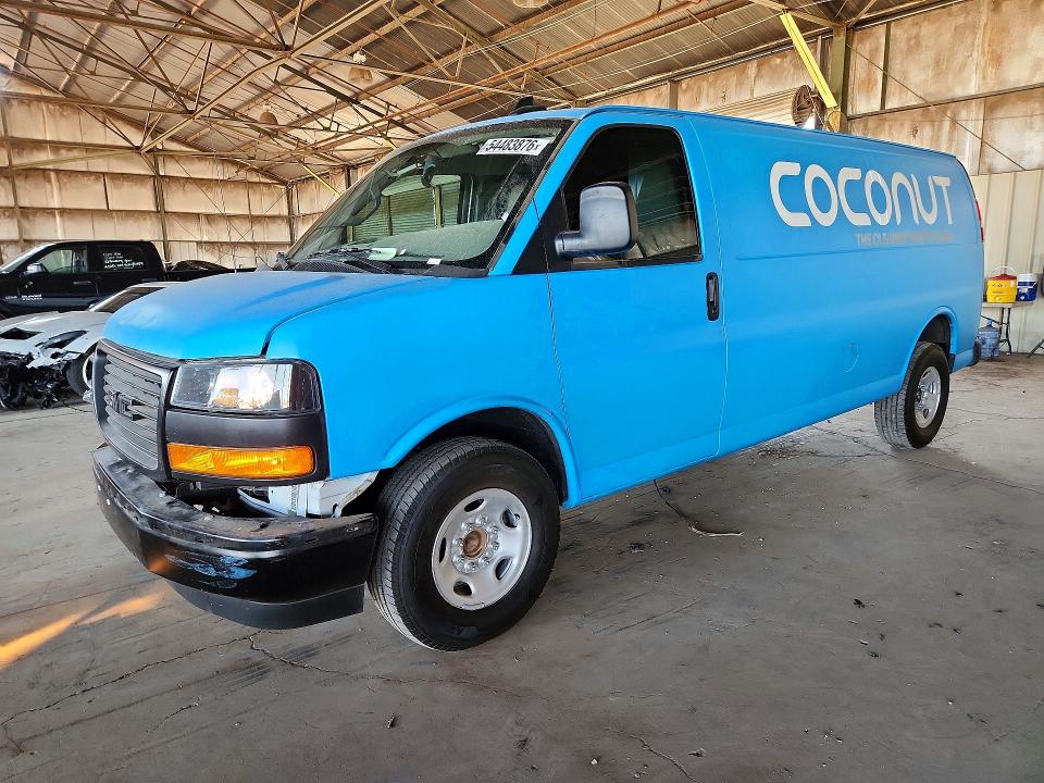 2025 Gmc Savana VIN 1GTZ7HF77S1173761 COPART salvage auction — FRONT END, Az - Cert Of Title - Salvage, sold $15,300 on 2026-07-22 (photo 1)