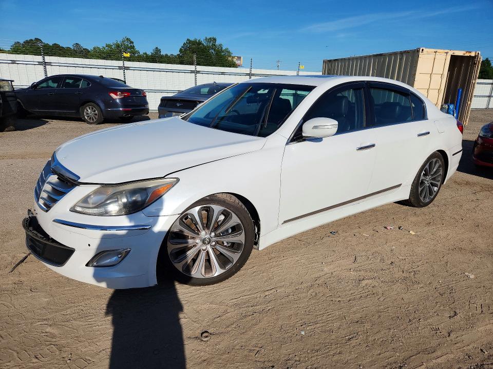 2013 Hyundai Genesis VIN KMHGC4DH5DU227904 COPART salvage auction — UNDERCARRIAGE, Fl - Certificate Of Destruction, sold $625 on 2026-07-09 (photo 1)