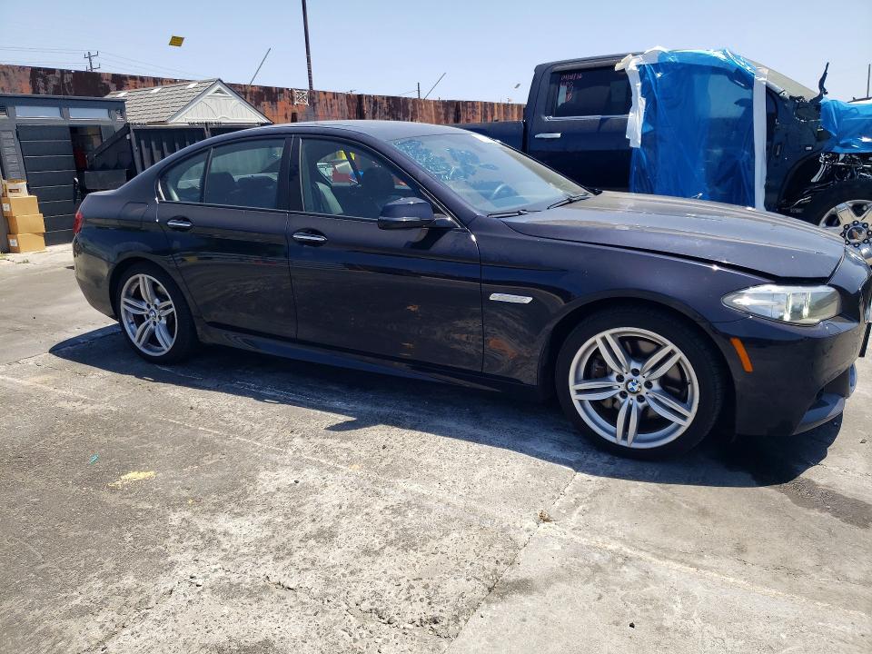 2015 BMW 5er VIN WBA5B3C5XFD546800 COPART salvage auction — REAR END, Ca - Salvage Certificate, sold $3,500 on 2026-07-10 (photo 4)