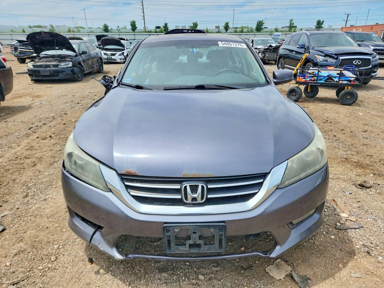 2015 Honda Accord VIN 1HGCR2F76FA269353 COPART salvage auction — Side, IL - SALVAGE CERTIFICATE, sold $1,200 on 2026-07-09 (photo 5)