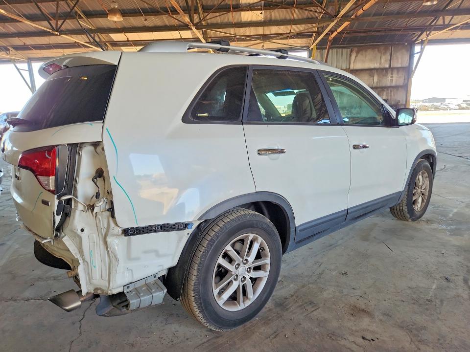 2014 Kia VIN 5XYKT4A63EG517739 COPART salvage auction — REAR END, Az - Cert Of Title - Salvage, sold $3,100 on 2026-07-20 (photo 3)