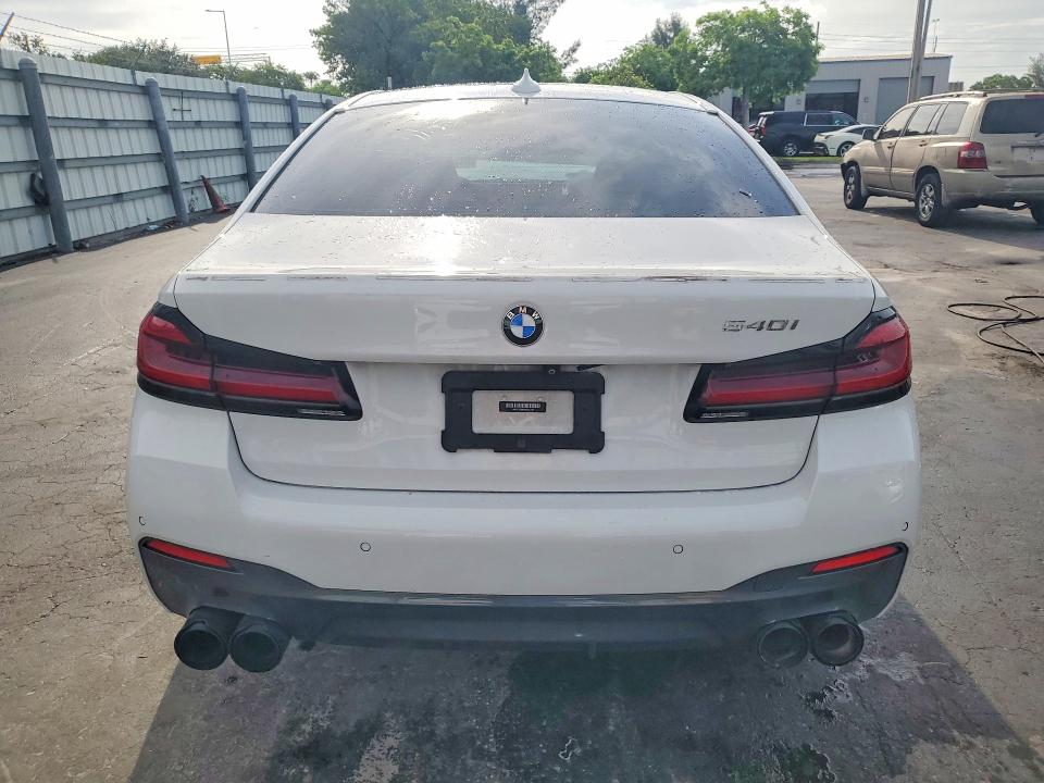 2021 BMW 5er VIN WBA53BJ06MWX35167 COPART salvage auction — FRONT END, Fl - Certificate Of Destruction, sold $12,100 on 2026-08-17 (photo 6)