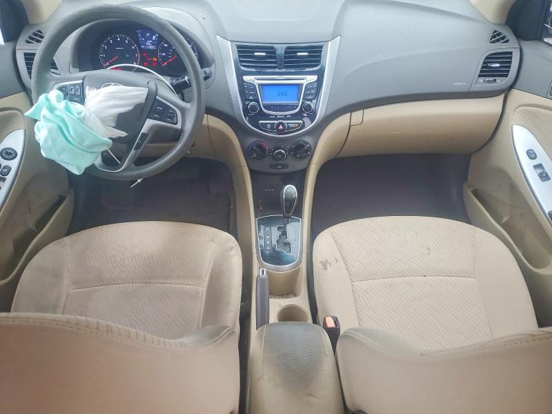 2013 Hyundai Accent VIN KMHCU4AE4DU489550 COPART salvage auction — FRONT END, Nj - Cert Of Title-Salvage, sold $375 on 2026-07-07 (photo 8)