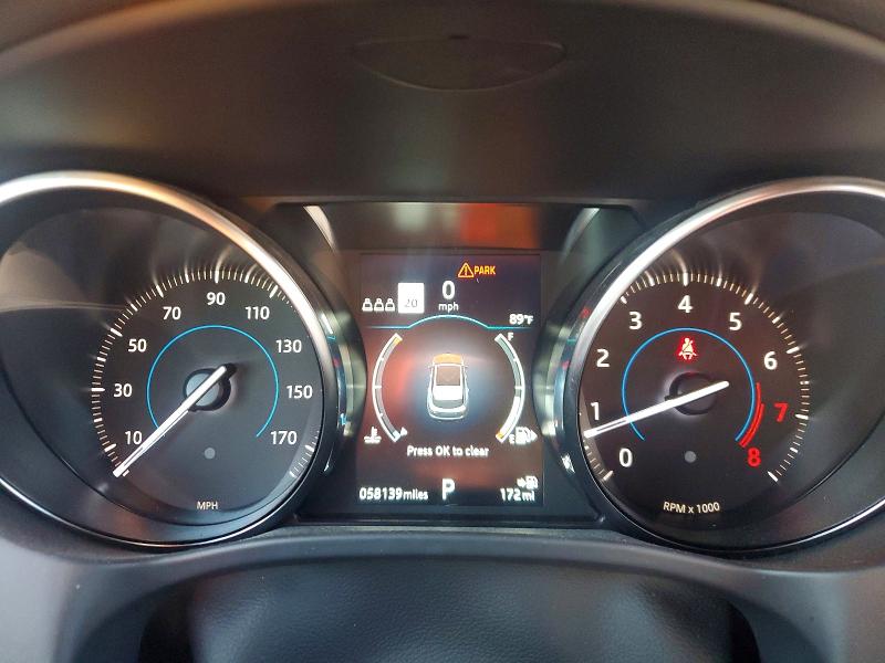 2020 Jaguar F-pace VIN SADCJ2FX1LA630798 COPART salvage auction — FRONT END, Fl - Cert Of Title Slvg Rebuildable, sold $950 on 2026-07-30 (photo 9)