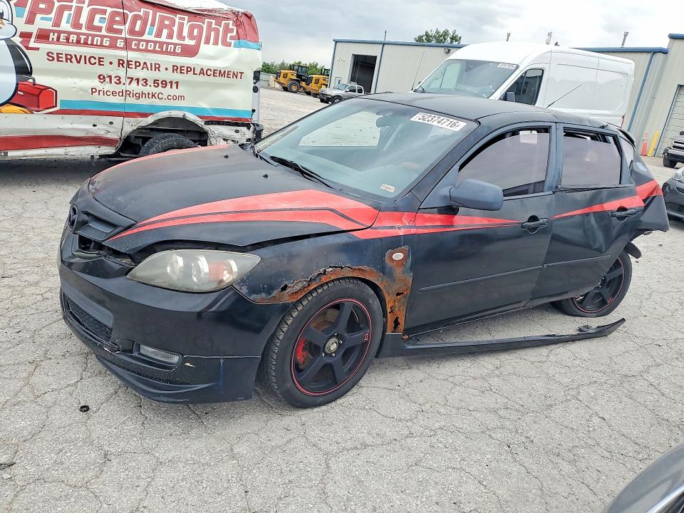 2008 Mazda 3 VIN JM1BK343981837313 COPART salvage auction — REAR END, Mo - Salvage Certificate Of Title, sold $100 on 2026-07-30 (photo 1)