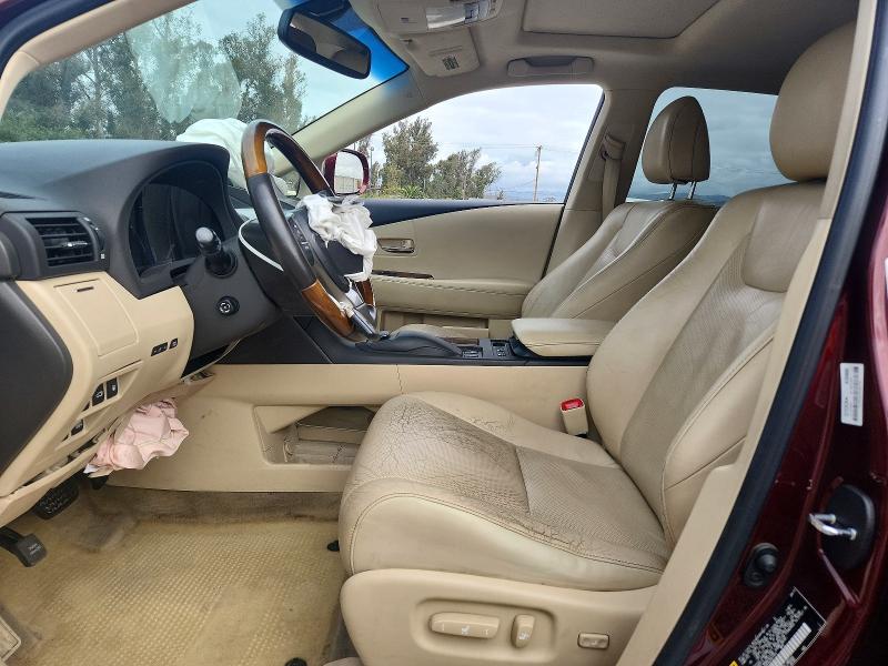 2013 Lexus Rx VIN JTJZB1BA3D2007707 COPART salvage auction — FRONT END, Ca - Salvage Certificate, sold $2,050 on 2026-07-31 (photo 7)