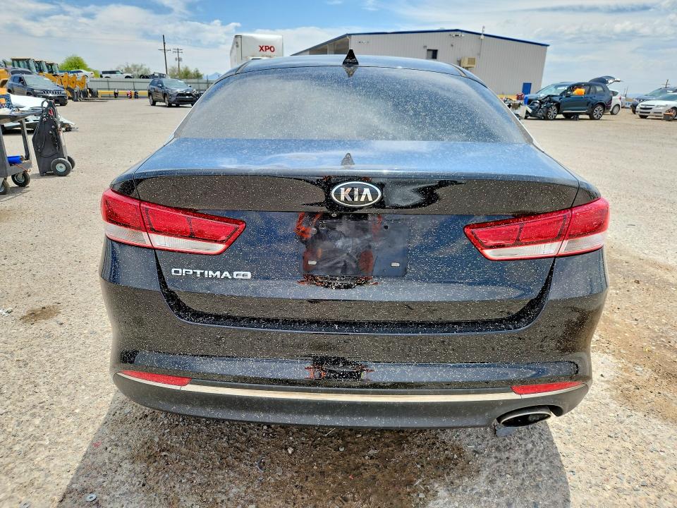 2018 Kia Optima VIN 5XXGT4L38JG207321 COPART salvage auction — FRONT END, Az - Cert Of Title - Salvage, sold $575 on 2026-07-06 (photo 6)