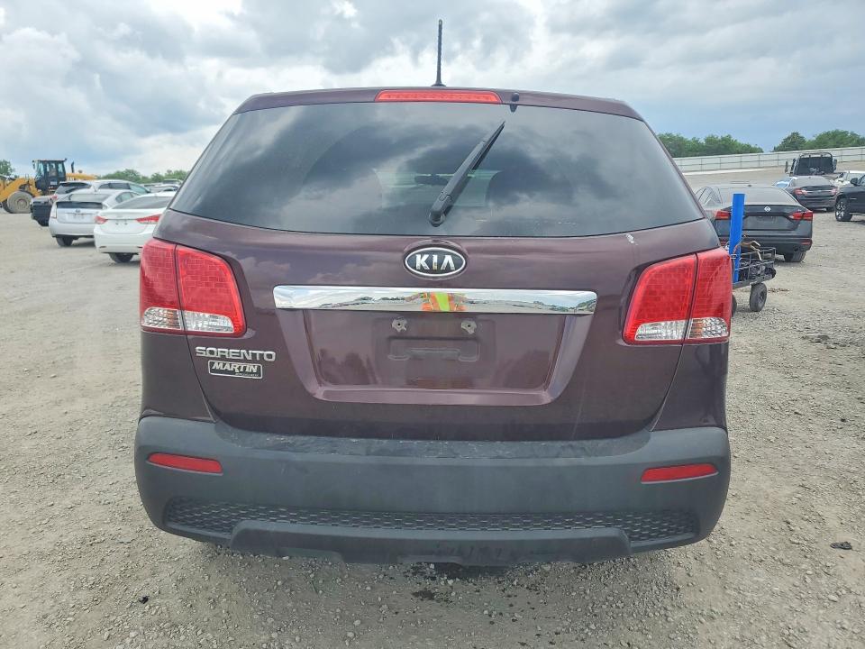 2013 Kia Sorento VIN 5XYKT3A10DG369711 COPART salvage auction — FRONT END, Tn - Salvage Certificate, sold $325 on 2026-07-02 (photo 6)