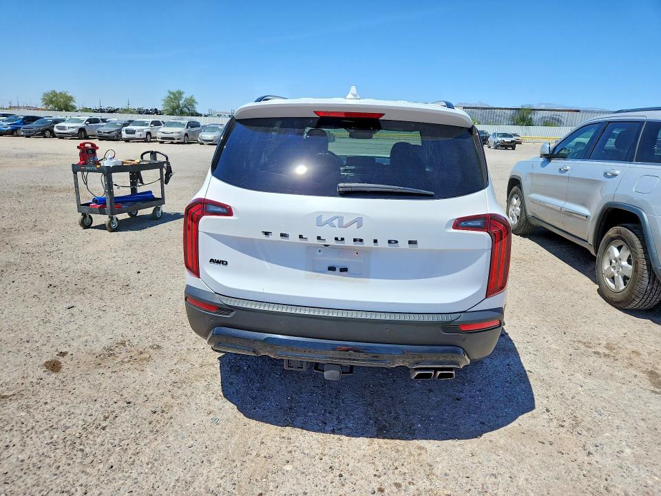 2022 Kia Telluride VIN 5XYP5DHC3NG293741 COPART salvage auction — FRONT END, Az - Cert Of Title - Salvage, sold $7,500 on 2026-07-10 (photo 6)