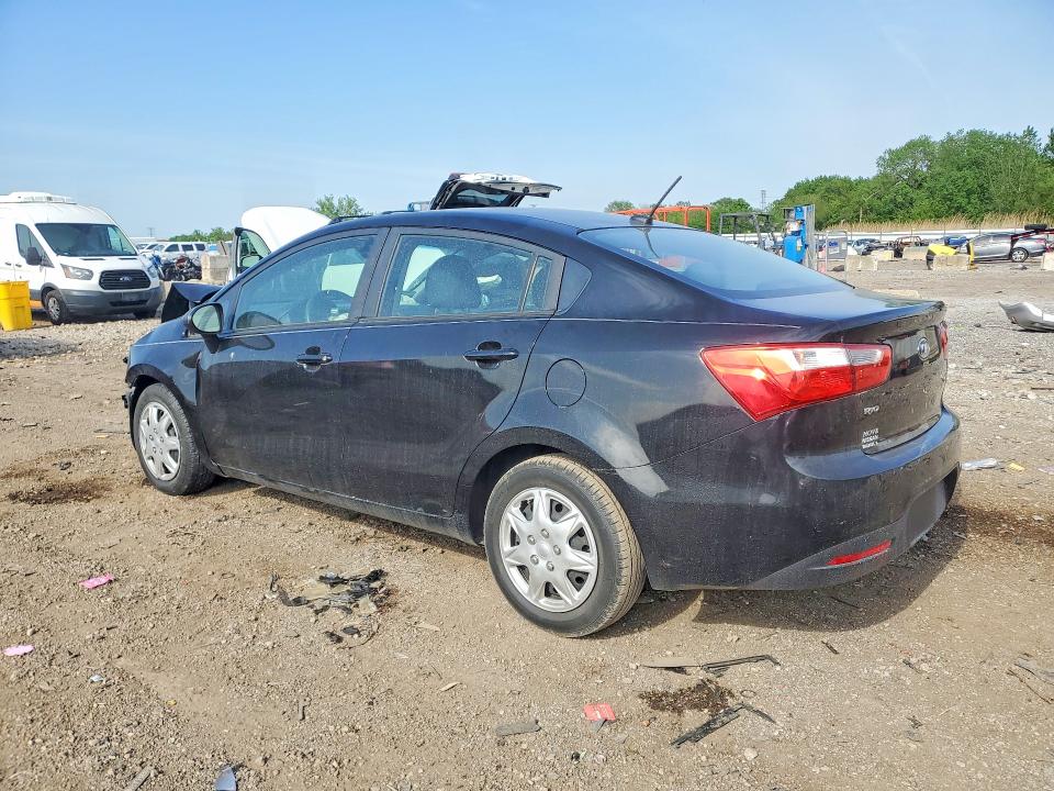 2013 Kia Rio VIN KNADN4A30D6128922 COPART salvage auction — FRONT END, Il - Salvage Certificate, sold $400 on 2026-07-24 (photo 2)