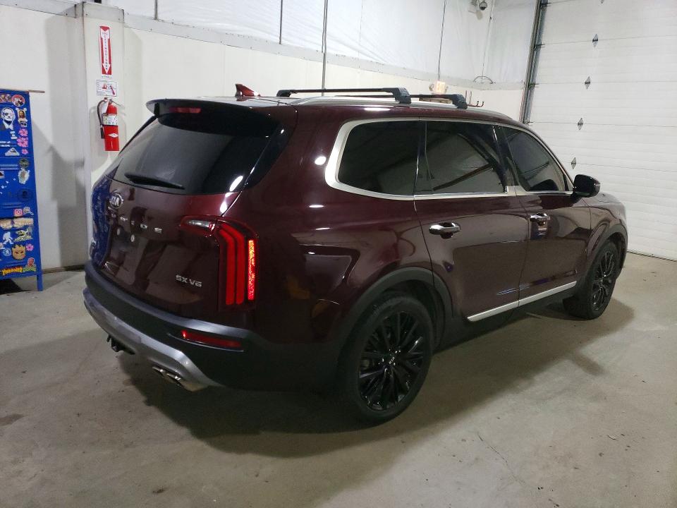 2021 Kia Telluride VIN 5XYP54HCXMG129479 COPART salvage auction — MINOR DENT/SCRATCHES, AK - CERTIFICATE OF VEHICLE TITLE, sold $19,400 on 2026-07-14 (photo 3)
