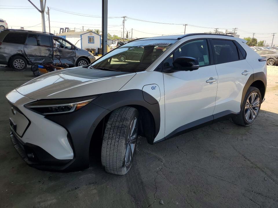 2024 Subaru Solterra VIN JTMABABA0RA082085 COPART salvage auction — FRONT END, Ca - Salvage Certificate, sold $9,200 on 2026-07-23 (photo 1)