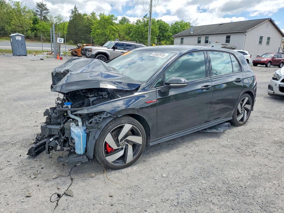 2024 Volkswagen Gti VIN WVWGA7CD3RW213229 COPART salvage auction — FRONT END, Pa - Certificate Of Salvage, sold $1,800 on 2026-07-16 (photo 1)