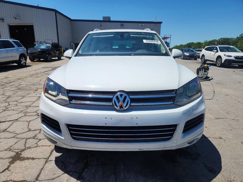 2012 Volkswagen Touareg VIN WVGEK9BPXCD008033 COPART salvage auction — HAIL, Ar - Cert Of Title-Salvage, sold $250 on 2026-07-22 (photo 5)