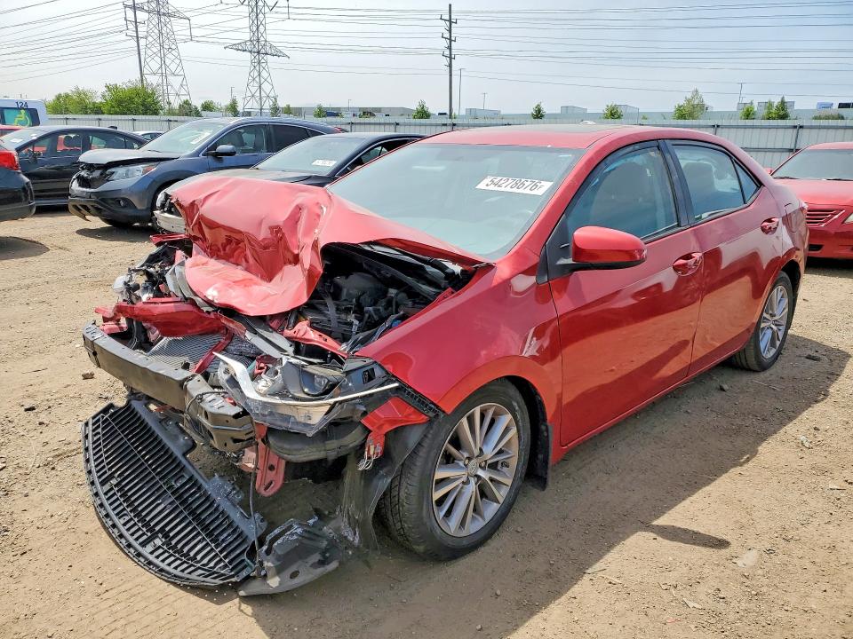 2015 Toyota Corolla VIN 2T1BURHE8FC422503 COPART salvage auction — FRONT END, Il - Salvage Certificate, sold $900 on 2026-07-09 (photo 1)