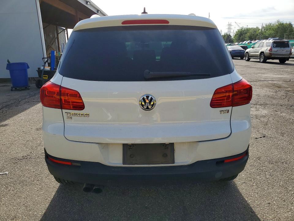 2016 Volkswagen Tiguan VIN WVGAV7AX9GW507489 COPART salvage auction — FRONT END, Co - Salvage Title, sold $850 on 2026-07-30 (photo 6)