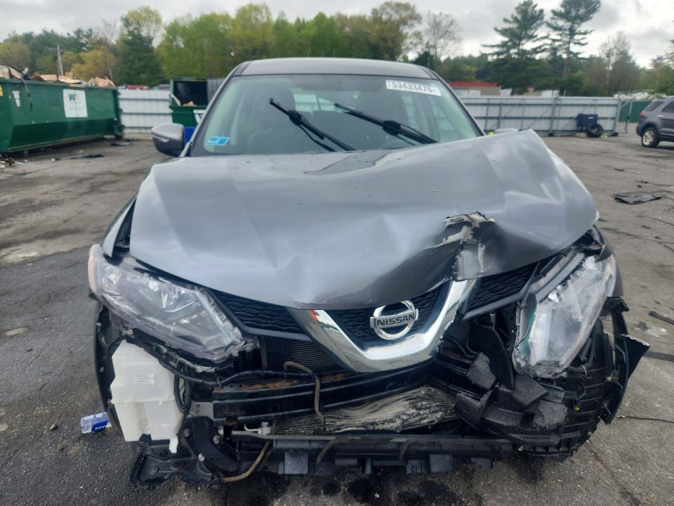 2015 Nissan Rogue VIN KNMAT2MV0FP564941 COPART salvage auction — FRONT END, Id - Salvage Certificate Of Title, sold $450 on 2026-07-21 (photo 5)
