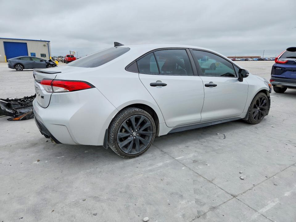 2022 Toyota Corolla VIN 5YFS4MCE9NP139603 COPART salvage auction — UNDERCARRIAGE, Tx - Salvage Vehicle Title, sold $5,400 on 2026-07-17 (photo 3)