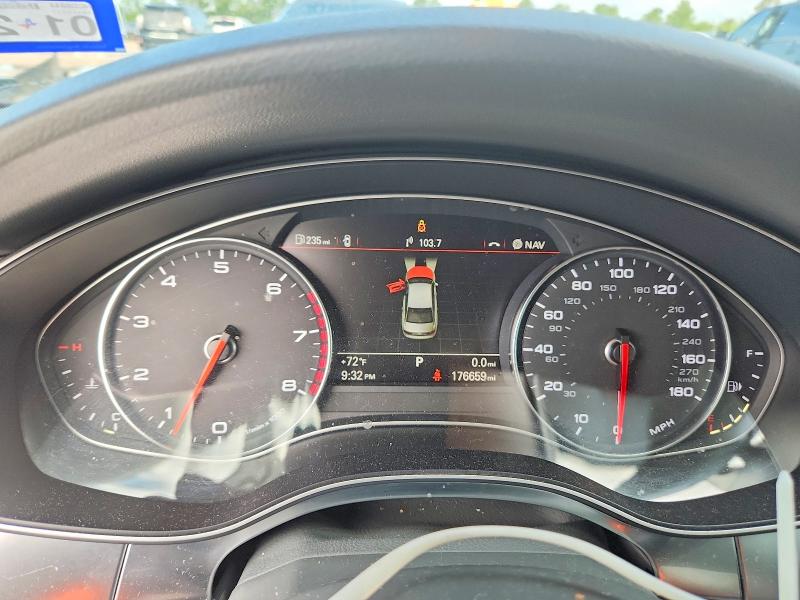 2013 Audi A6 VIN WAUHGAFC9DN083245 COPART salvage auction — FRONT END, Tx - Salvage Vehicle Title, sold $400 on 2026-07-02 (photo 9)