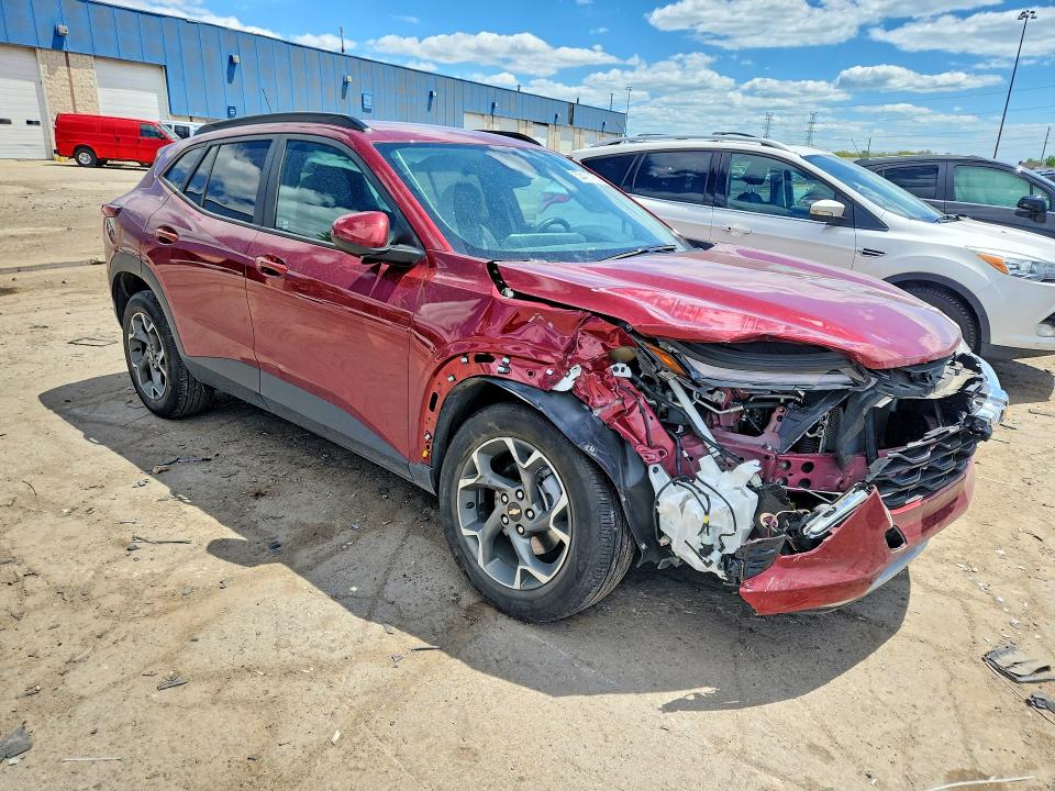 2025 Chevrolet VIN KL77LHEP2SC008996 COPART salvage auction — FRONT END, Mi - Certificate Of Title, sold $6,500 on 2026-07-10 (photo 4)