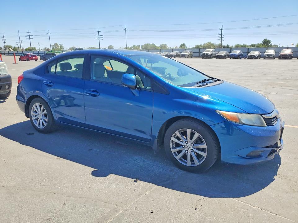 2012 Honda Civic VIN 2HGFB2F96CH549077 COPART salvage auction — FRONT END, Id - Salvage Certificate Of Title, sold $1,650 on 2026-07-02 (photo 4)